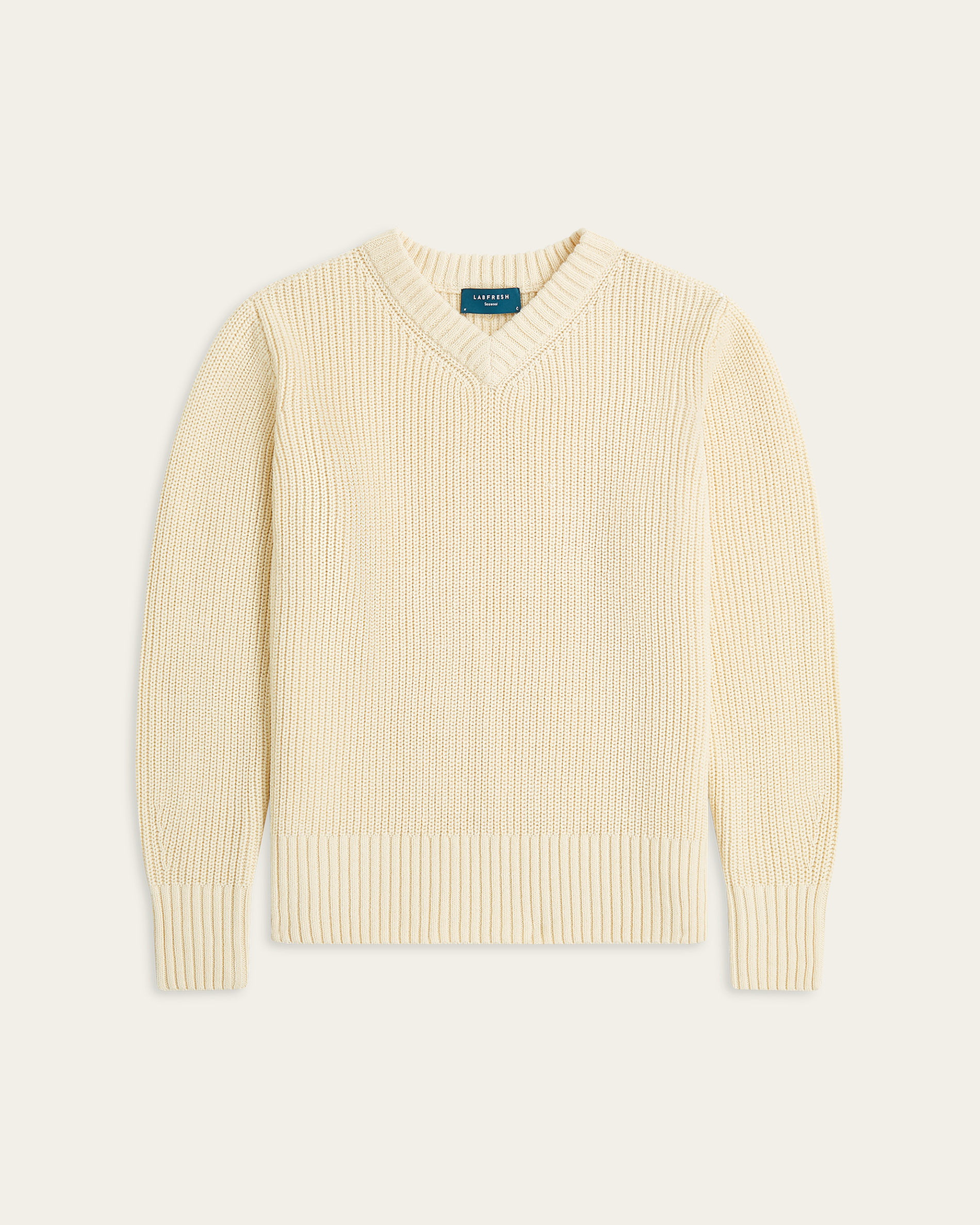 Heavy Seawool V-neck - Off White