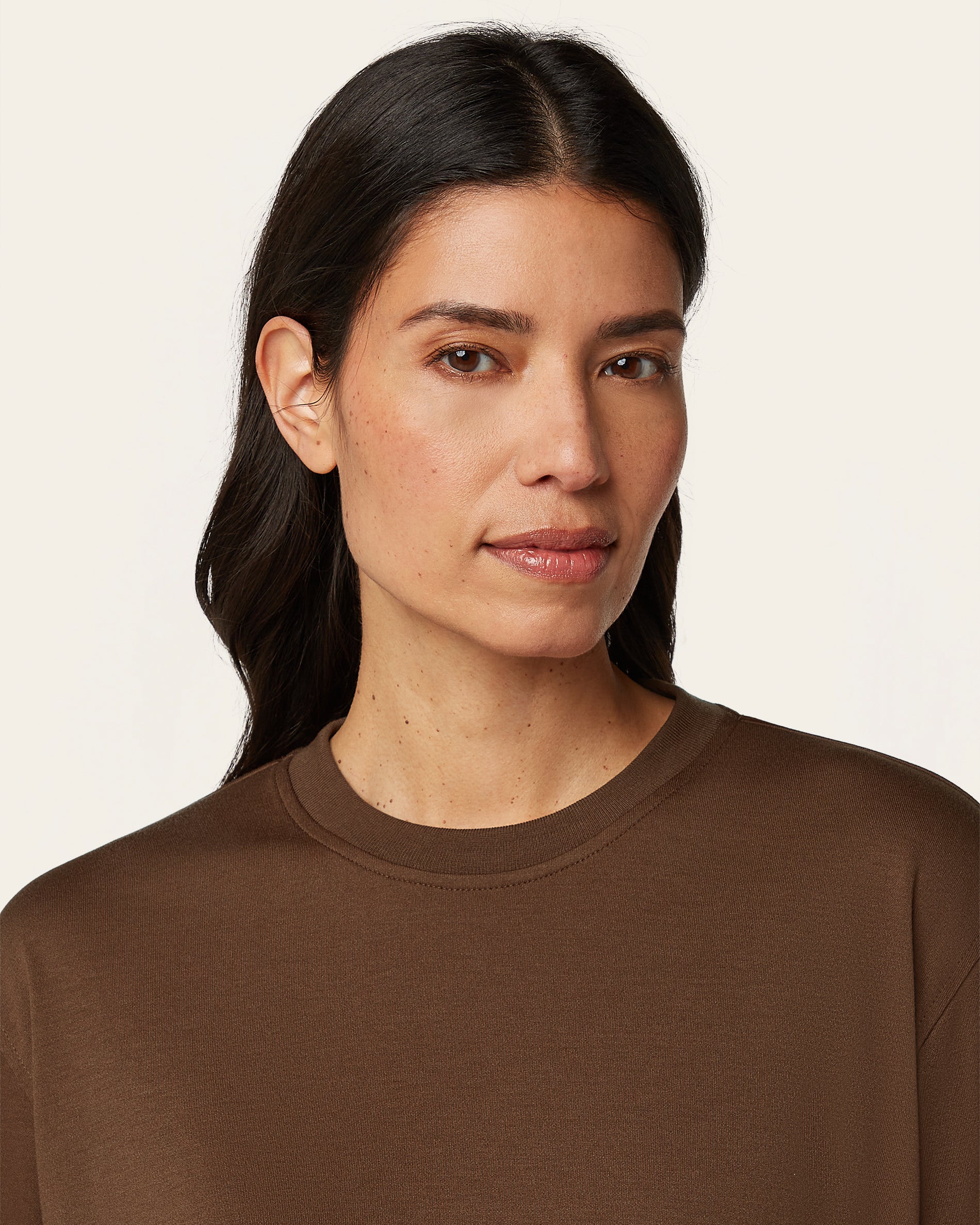 Boxy Fit T-shirt - Brown