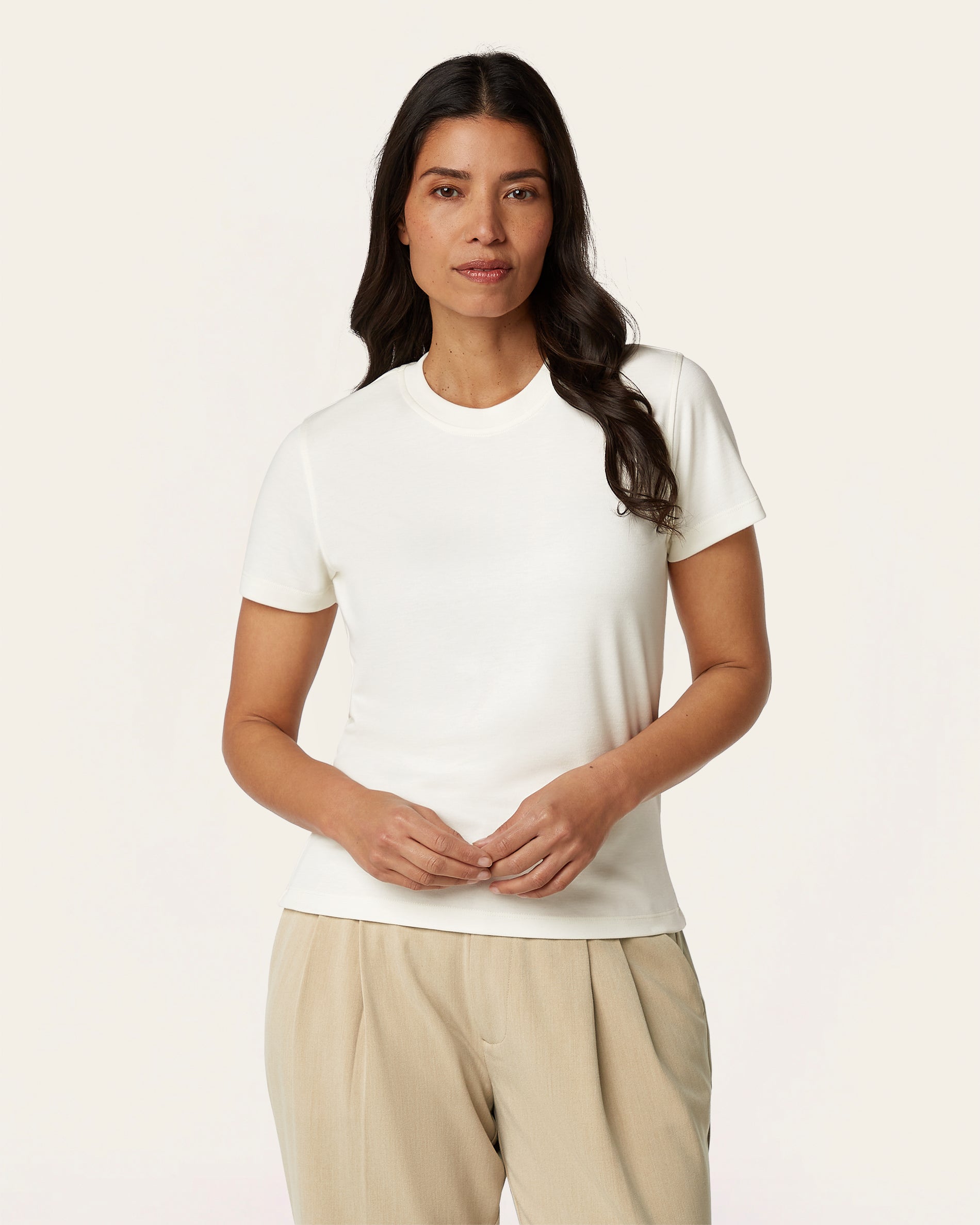 Slim Fit T-shirt - Off white