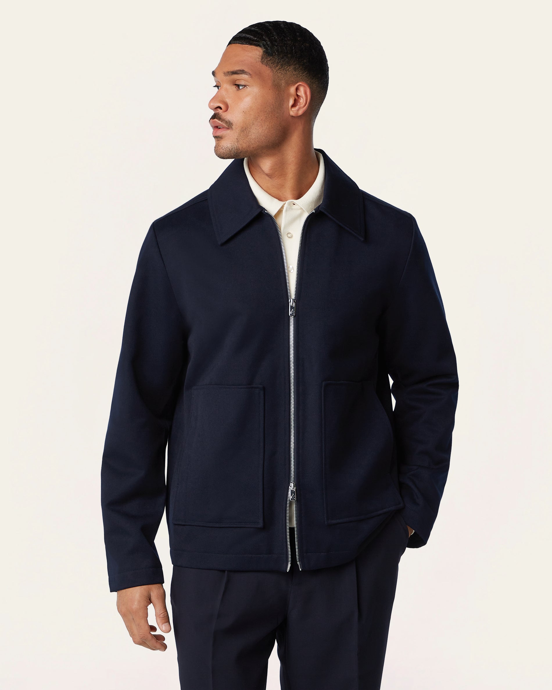 Twill Jacket Navy