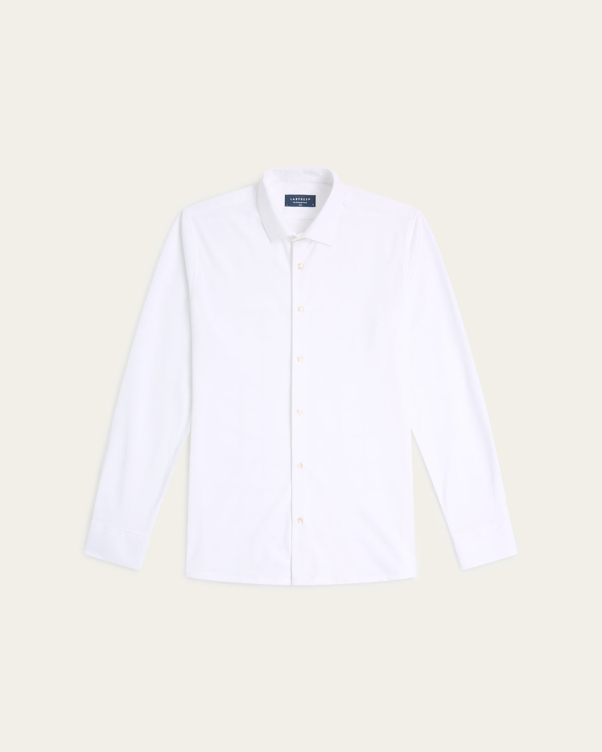 Seawool sweater & Knitted non-iron shirt bundle | White & Olive
