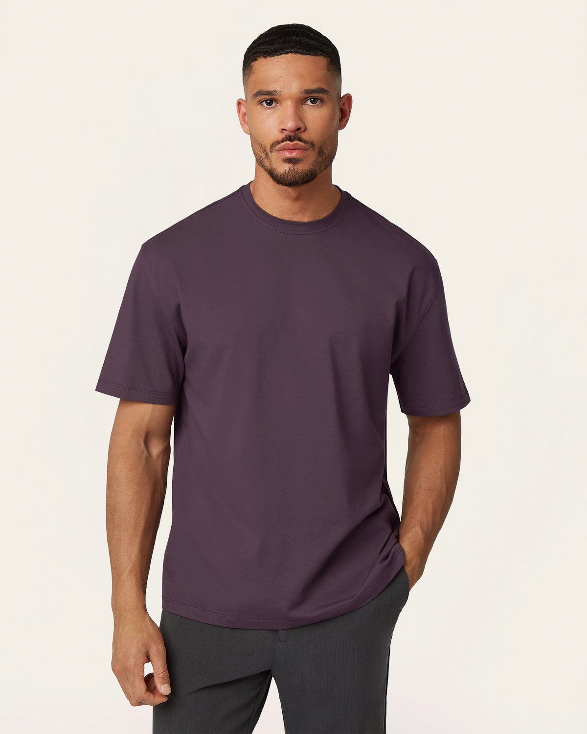 Relaxed T-shirt Dark Plum
