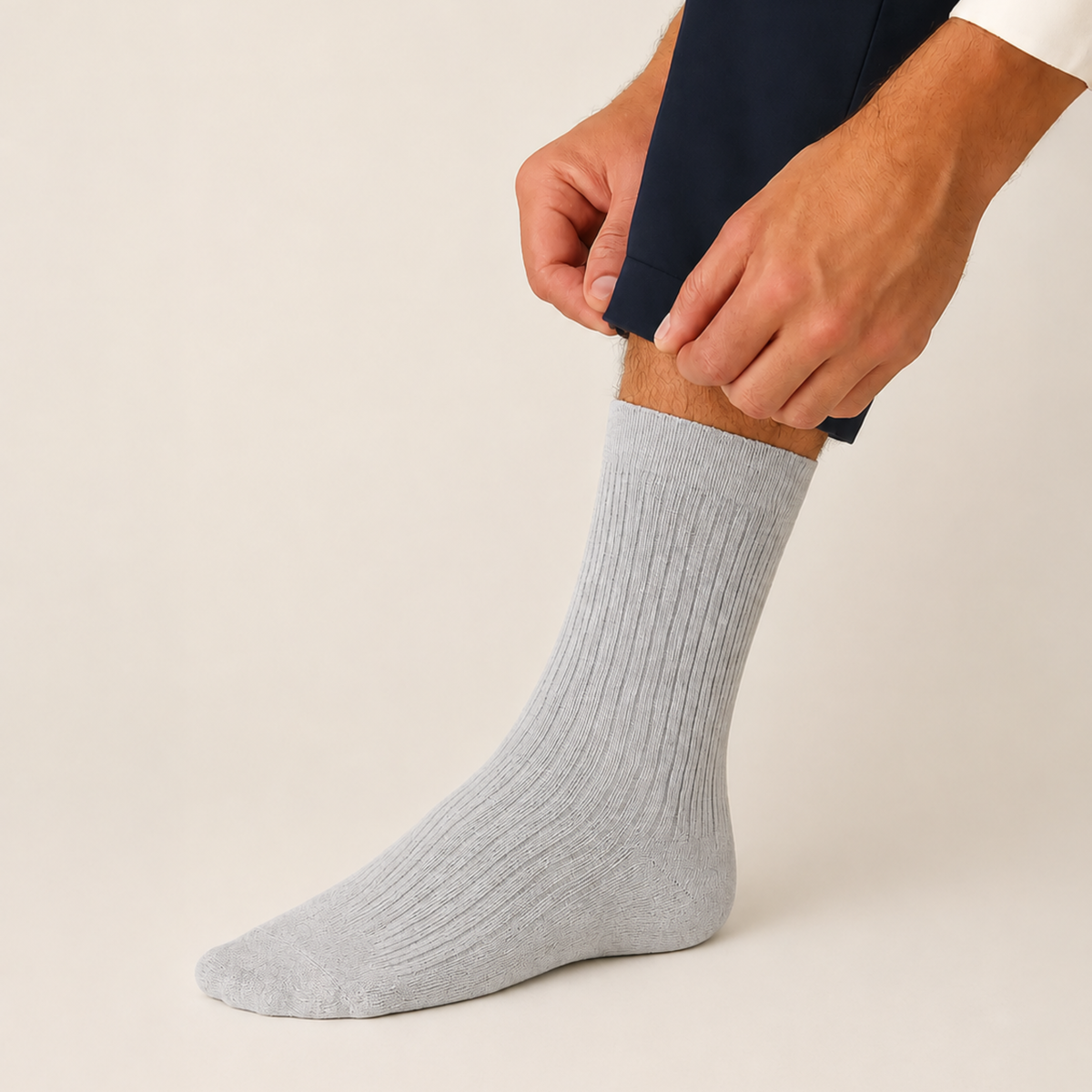 2-pack Classic odour-free socks Light Grey