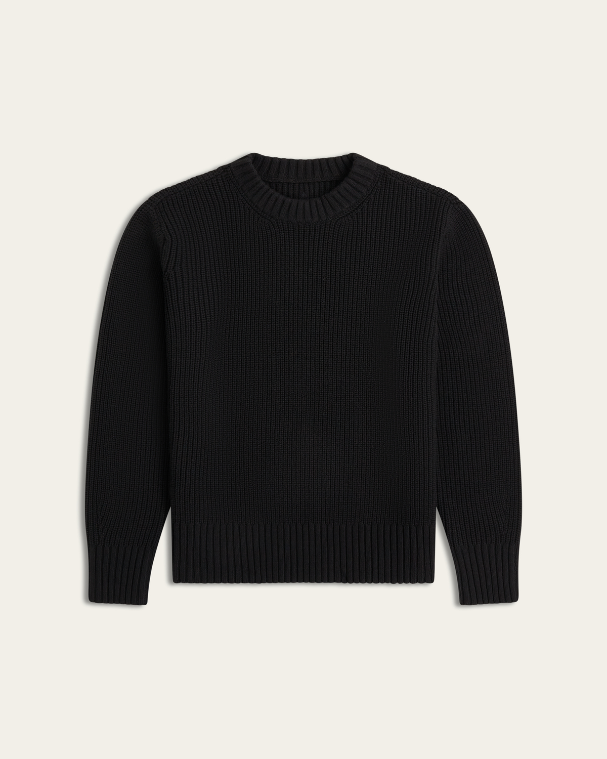 Heavy Seawool Crewneck - Black