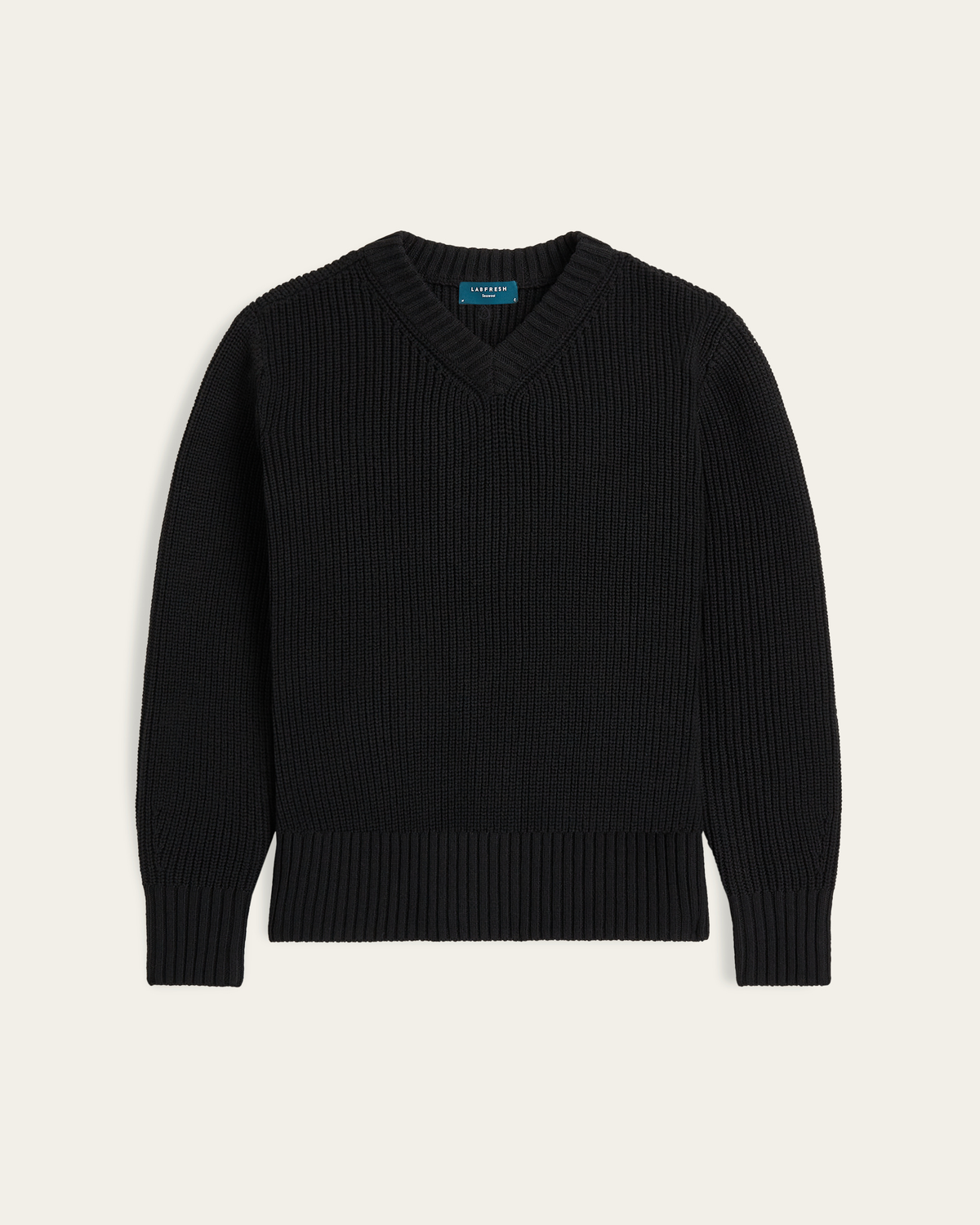 Heavy Seawool V-neck - Black