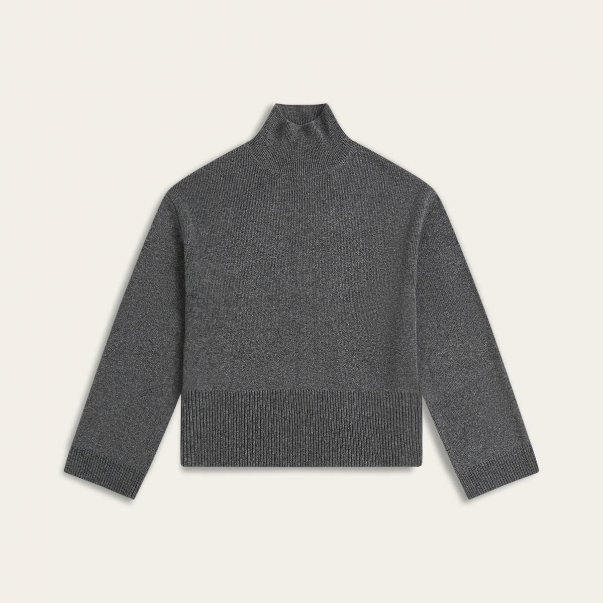 Heavy Seawool Turtleneck - Dark Grey