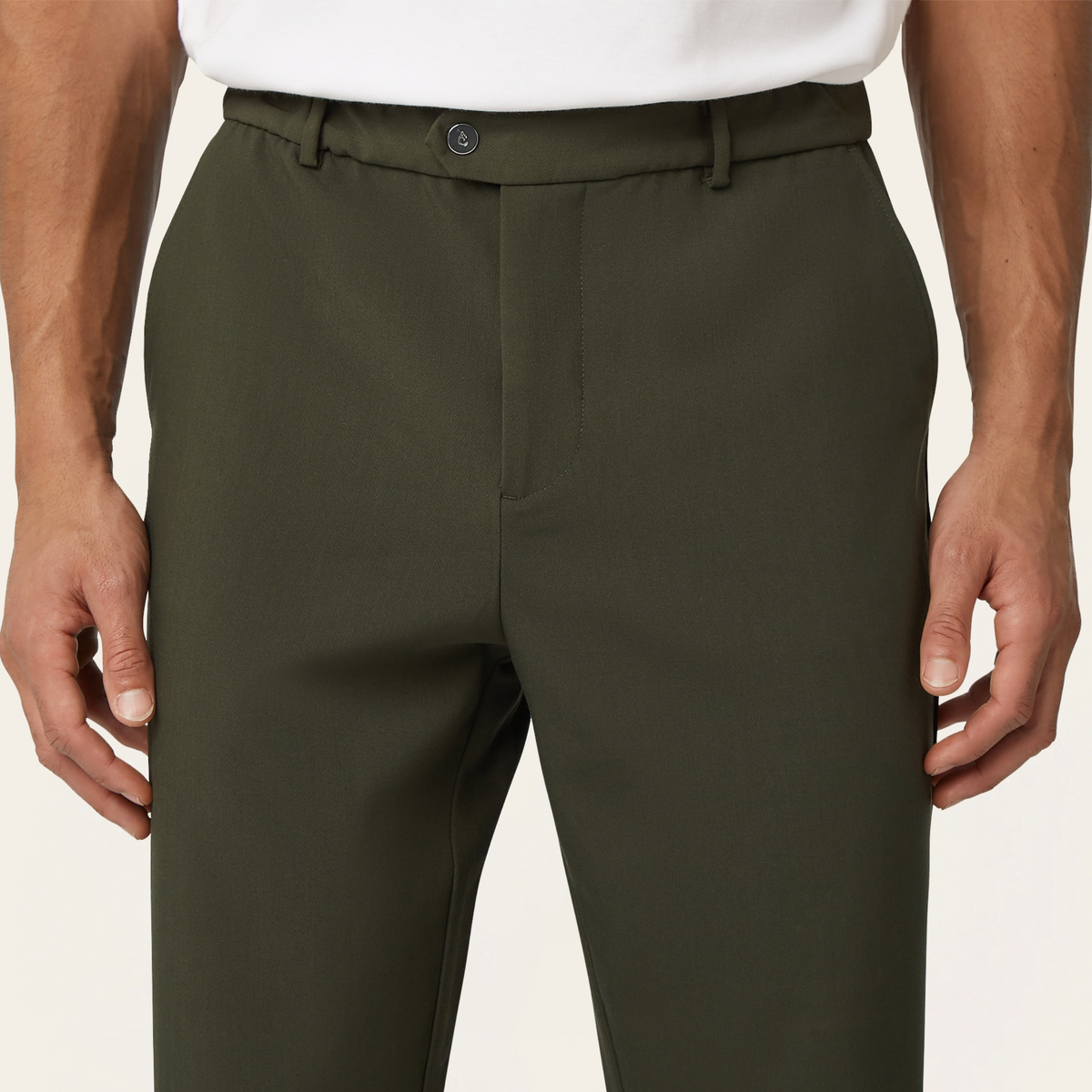 Straight Classic Pants Dark Green