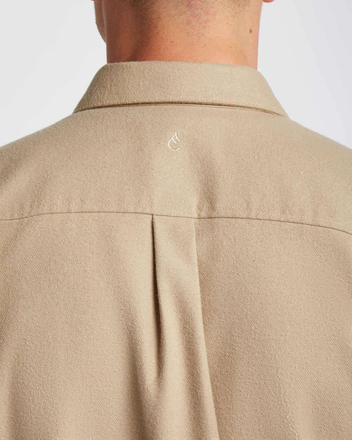 Flannel shirt Beige