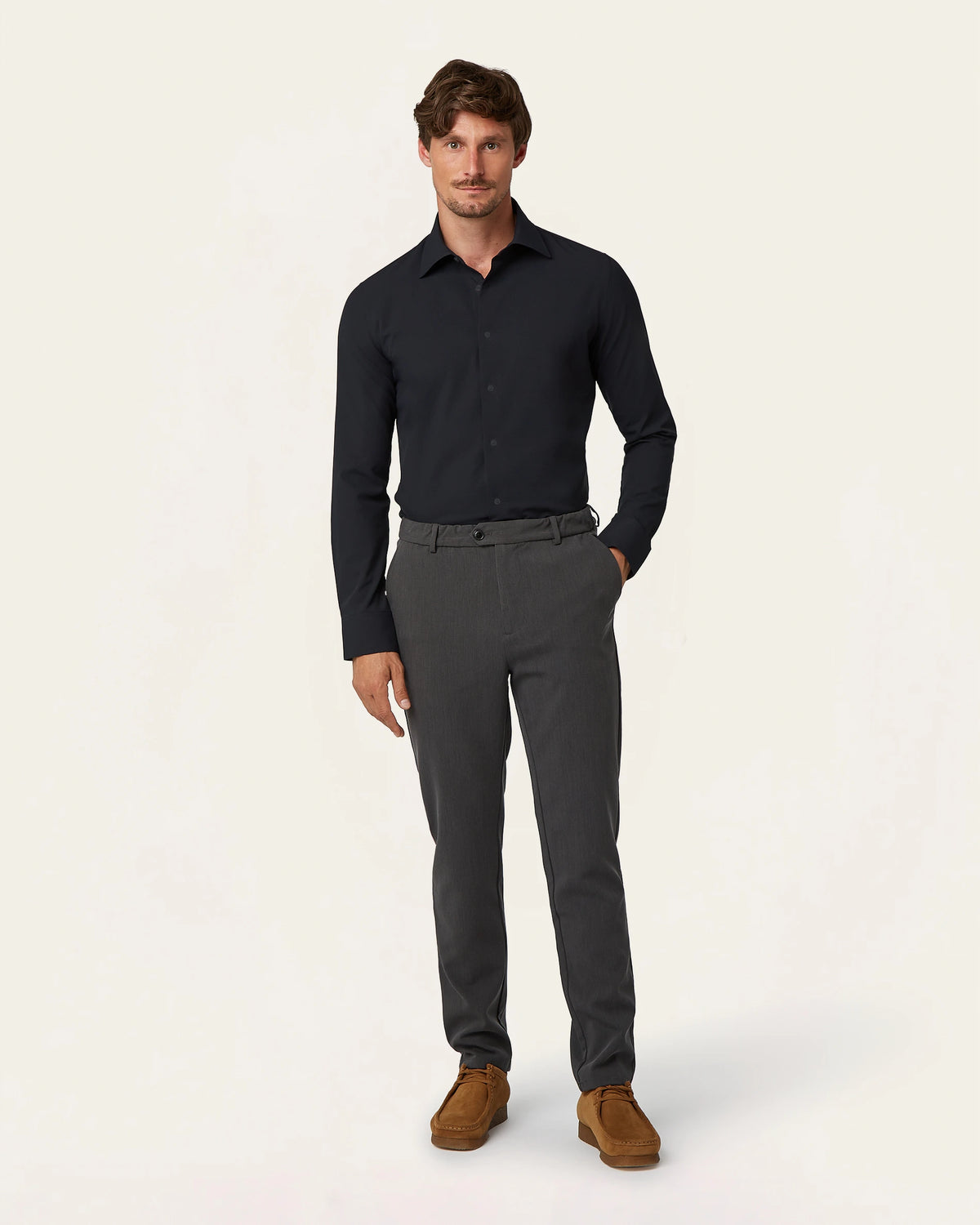 Classic Non-iron Shirt Navy