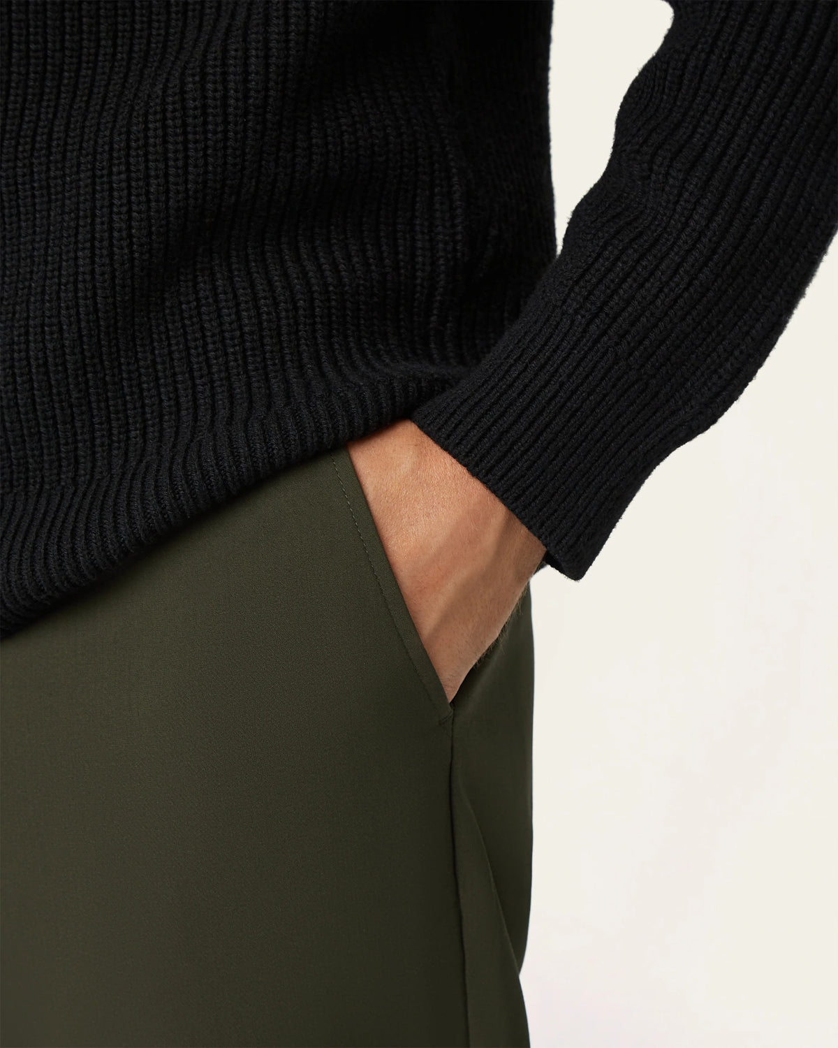 Heavy Seawool Crewneck Black