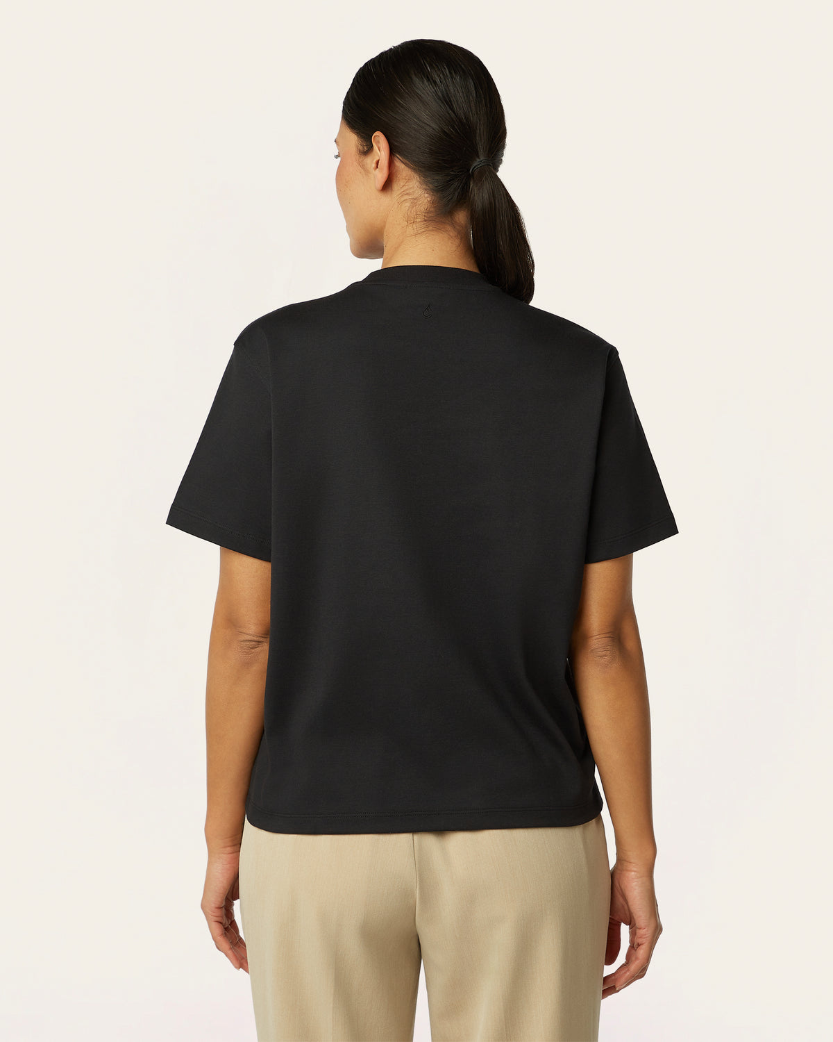 Interlock Boxy T-shirt - Black