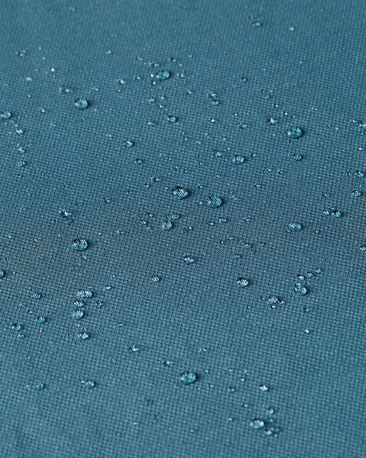 Knitted non-iron shirt Teal Blue