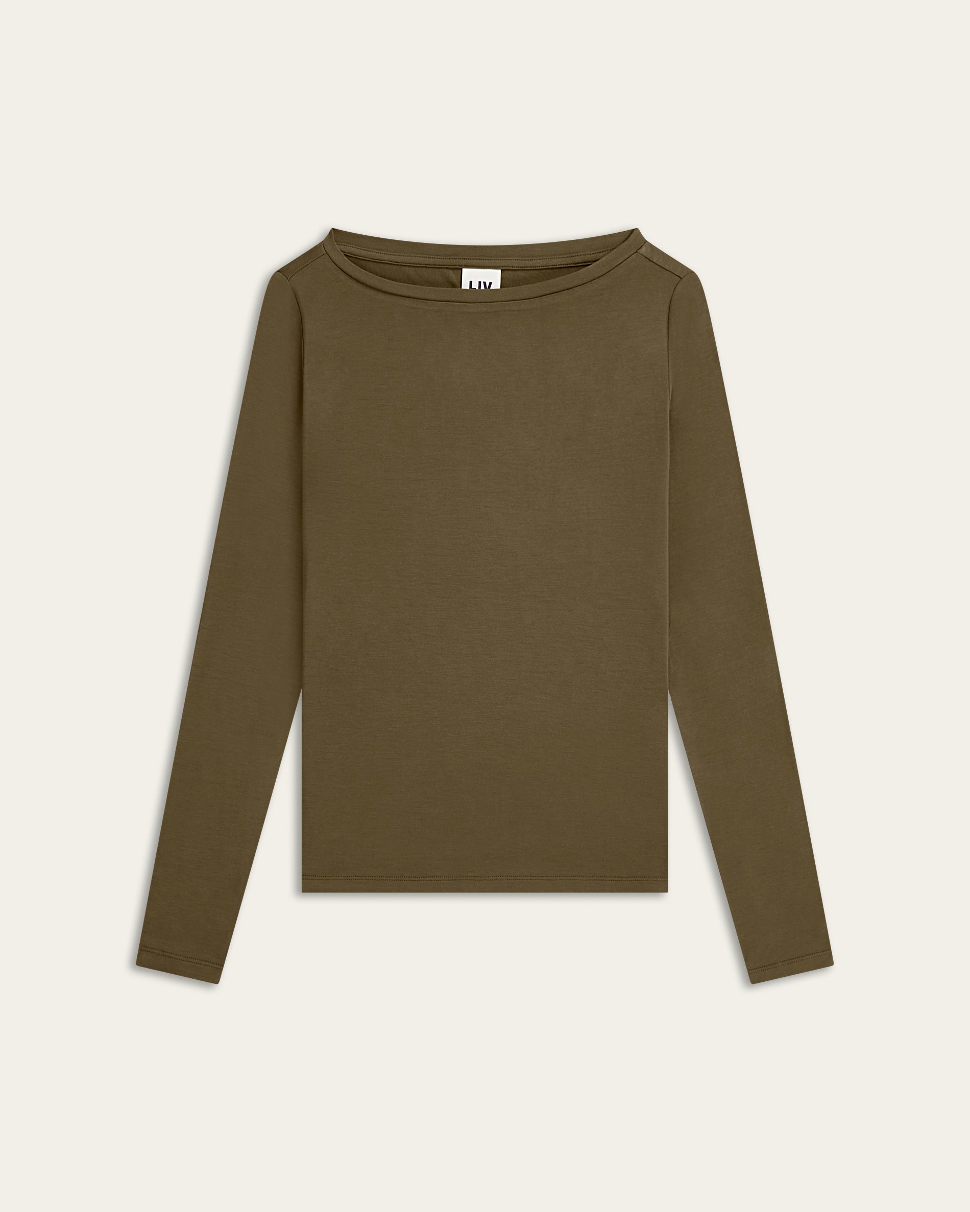 Boatneck Knit - Dark Olive