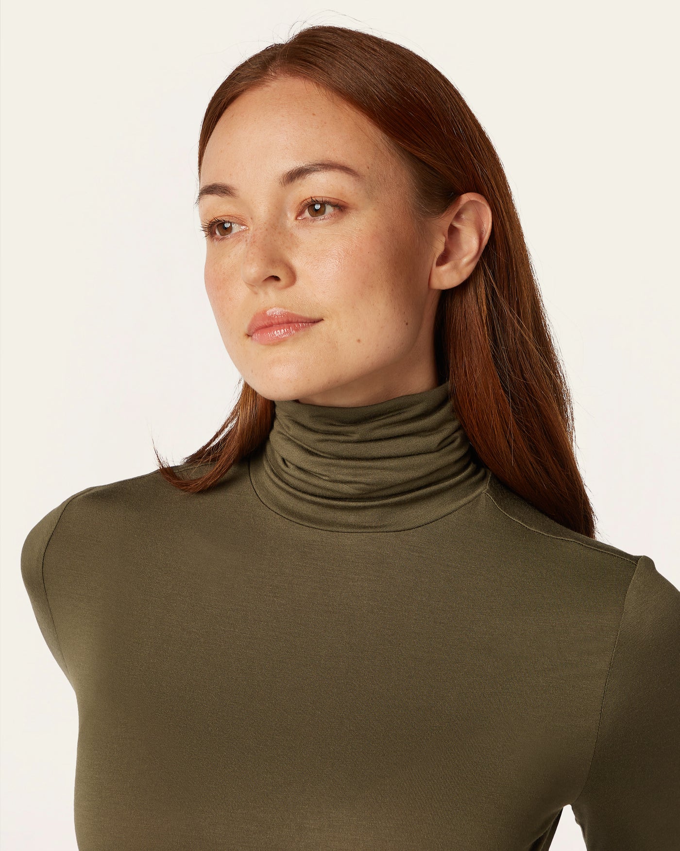 Turtleneck Knit - Dark Olive