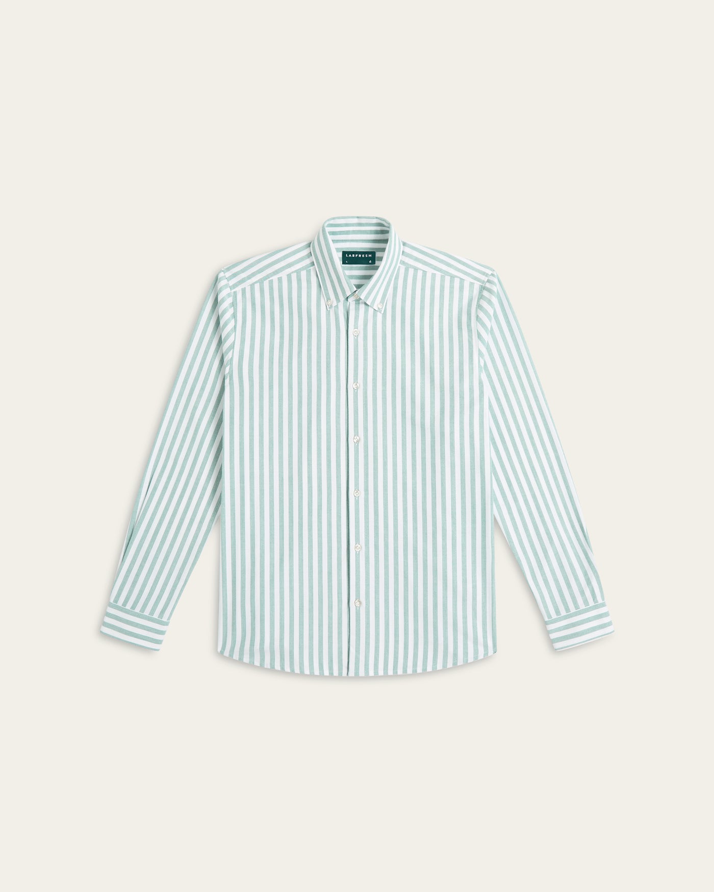 Oxford Shirt Green / White stripe