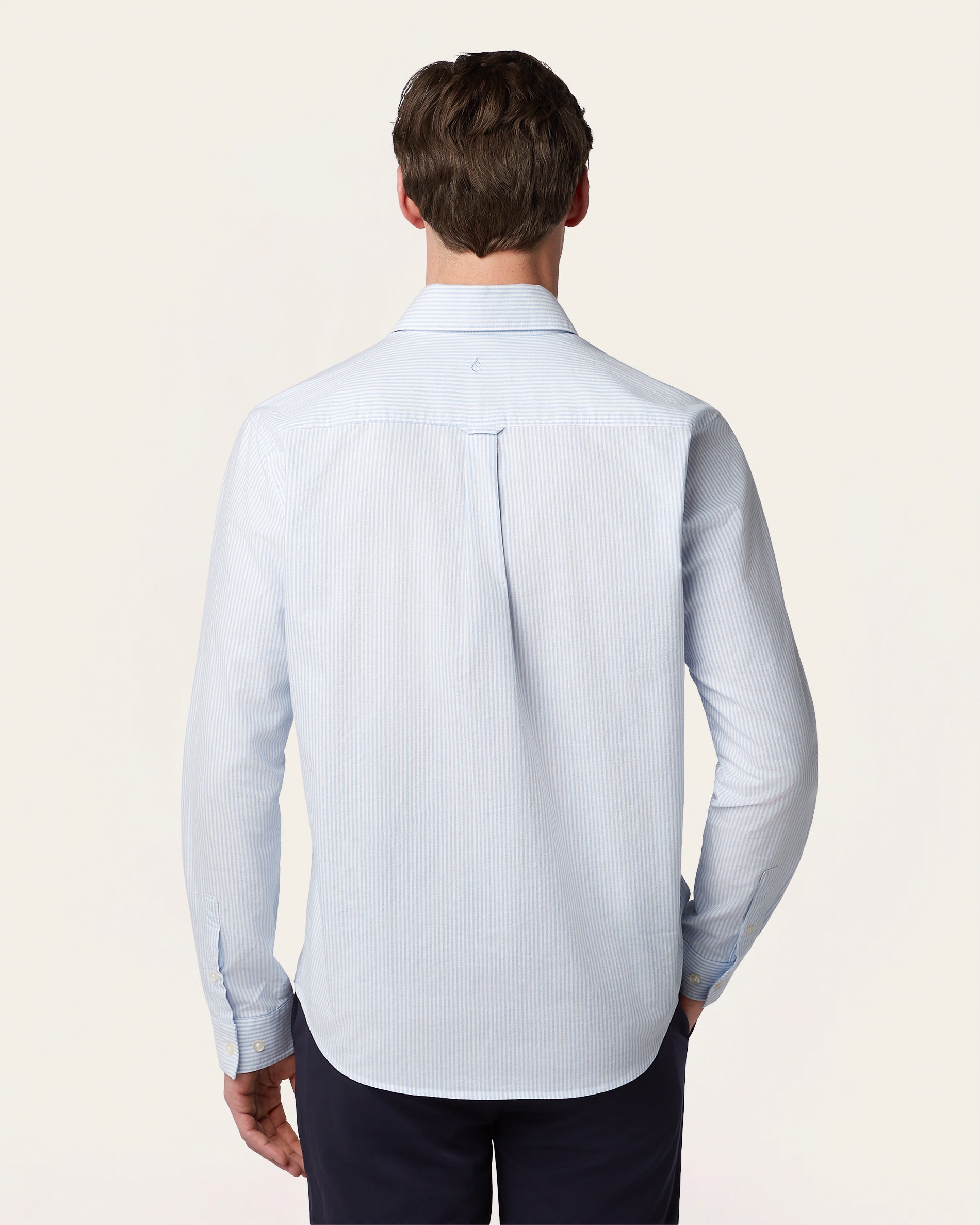 Oxford Shirt White / Blue Stripe