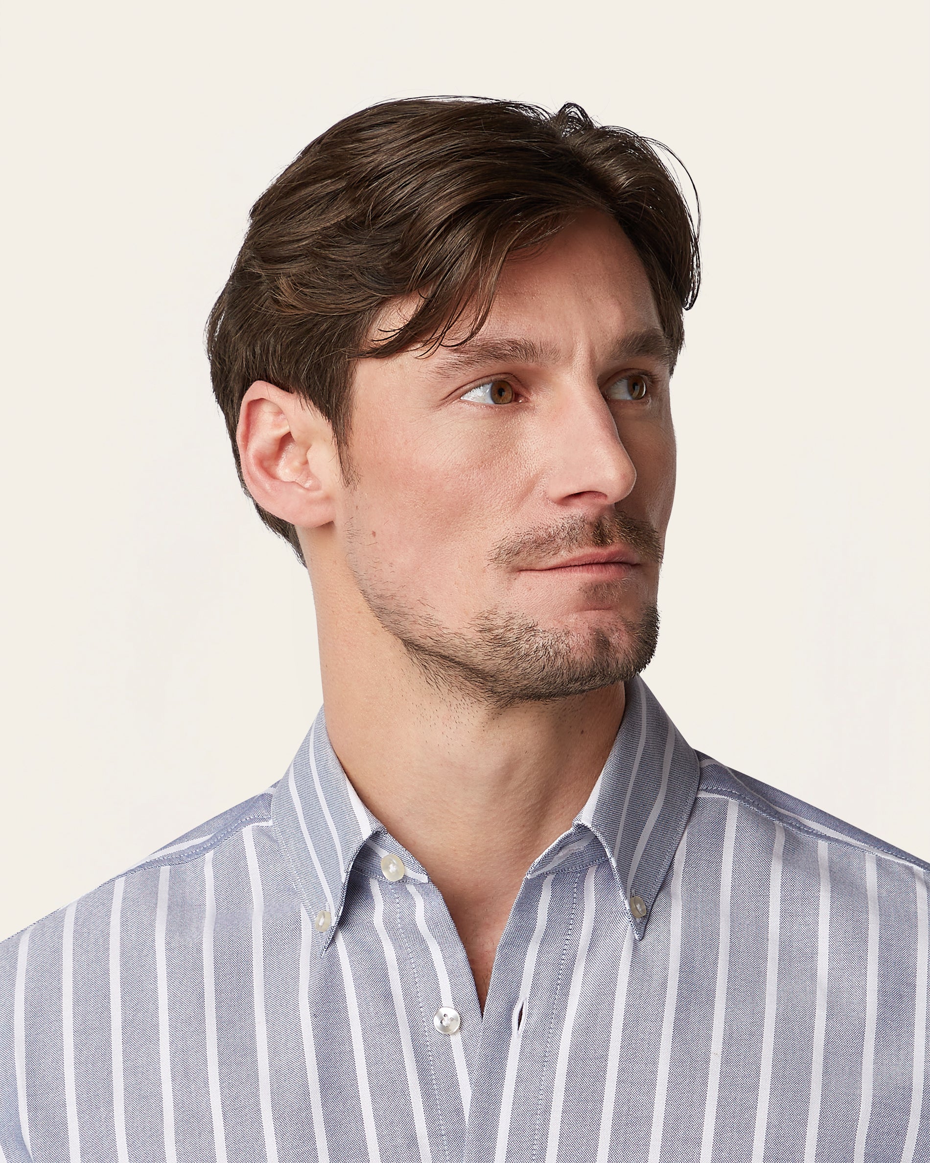 Oxford Shirt Teal / White Stripe