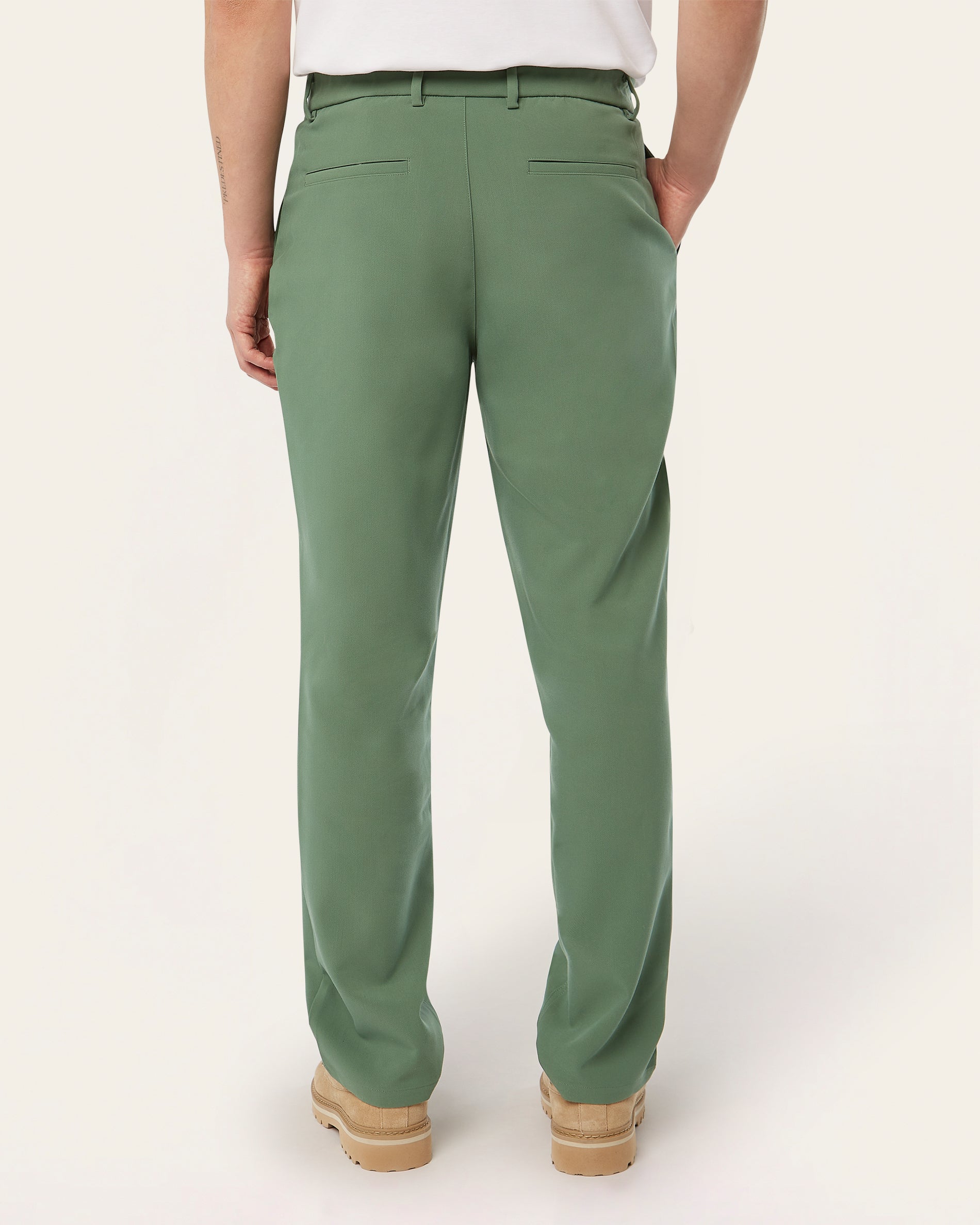 Straight Classic Pants Grass Green