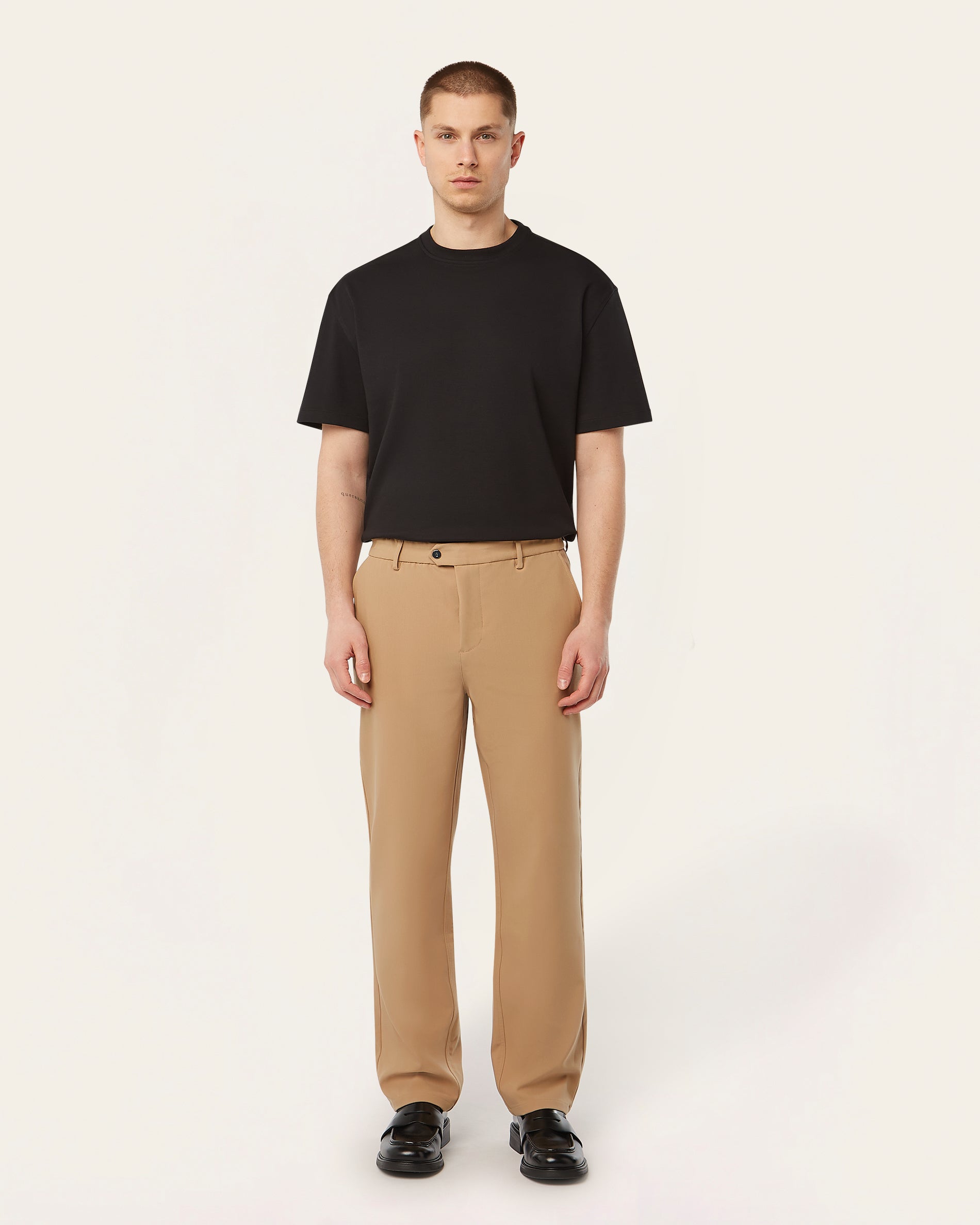 Straight Classic Pants Light Camel
