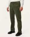 Straight Corduroy Pants Dark Olive
