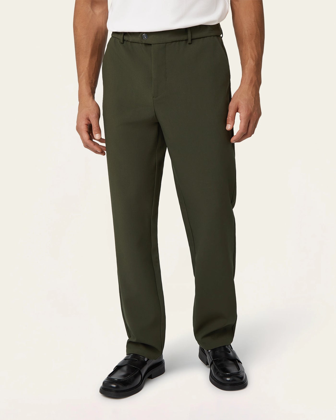 Straight Classic Pants Dark Green